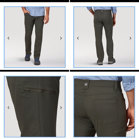 mens wrangler flex waist outdoor cargo pant